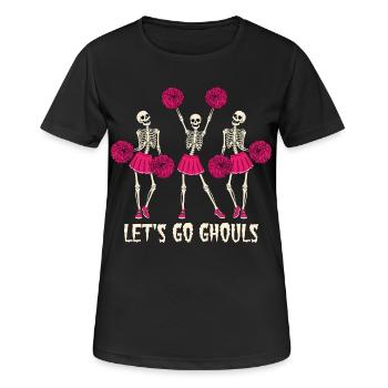 Squelettes humoristiques avec pompons et jupe - T-shirt respirant Femme - noir - Devant - AI Model Female 172 light (172cm)