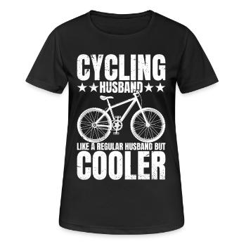 Cycliste Mari Cycliste Cycliste Mari Journée - T-shirt respirant Femme - noir - Devant - AI Model Female 172 light (172cm)