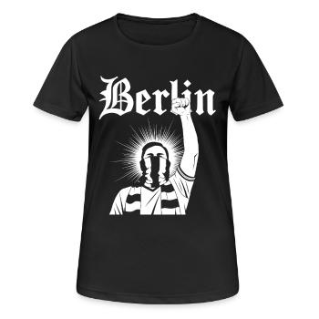 Art graphique de la résurrection de Berlin - T-shirt respirant Femme - noir - Devant - AI Model Female 172 light (172cm)
