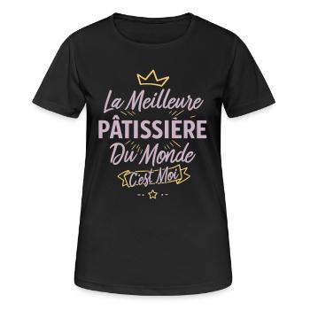 The best pastry chef in the world - Women's Breathable T-Shirt - black - Front - AI Model Female 172 light (172cm)