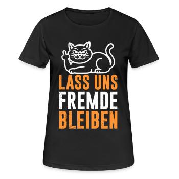 Majorque LET’S STAY STRANGERS Fun - T-shirt respirant Femme - noir - Devant - AI Model Female 172 light (172cm)