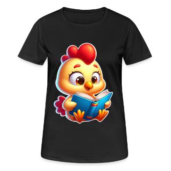 Lire - T-shirt respirant Femme - noir - Devant - AI Model Female 172 light (172cm)
