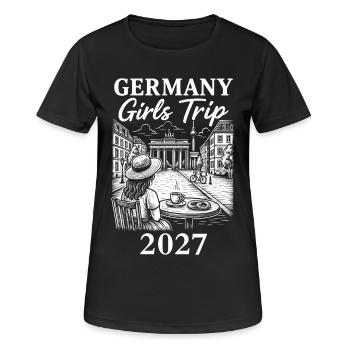 Germany Girls Trip 2027 - Women's Breathable T-Shirt - black - Front - AI Model Female 172 light (172cm)