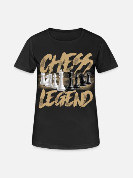 Échecs - T-shirt respirant Femme - noir