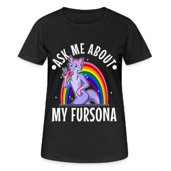 C’est une chose poilue que vous ne comprendriez pas - T-shirt respirant Femme - noir - Devant - AI Model Female 172 light (172cm)