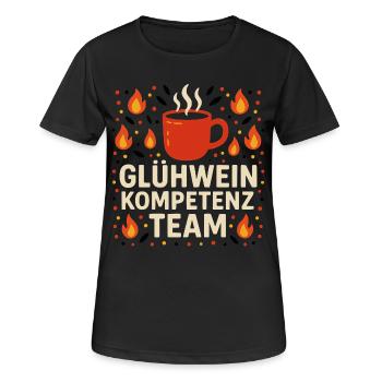 Équipe de compétence en vin chaud - T-shirt respirant Femme - noir - Devant - AI Model Female 172 light (172cm)