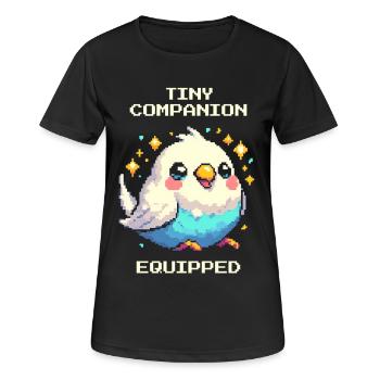 Little companion equipped | Budgie - Women's Breathable T-Shirt - black - Front - AI Model Female 172 light (172cm)