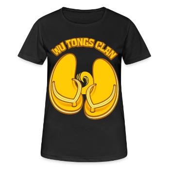 The Flip-flop clan - Women's Breathable T-Shirt - black - Front - AI Model Female 172 light (172cm)