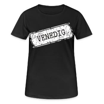 Venise - T-shirt respirant Femme - noir - Devant - AI Model Female 172 light (172cm)