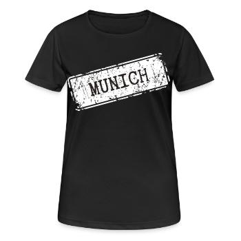 Munich - T-shirt respirant Femme - noir - Devant - AI Model Female 172 light (172cm)