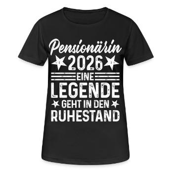 Pensioner 2026 Legend prend sa retraite - T-shirt respirant Femme - noir - Devant - AI Model Female 172 light (172cm)