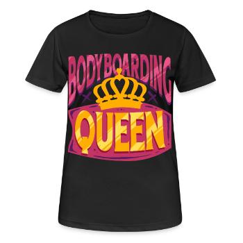Bodyboarding Queen Bodyboarder - Women's Breathable T-Shirt - black - Front - AI Model Female 172 light (172cm)