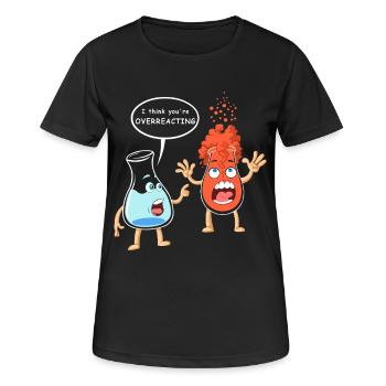 Microbiologie à réaction excessive - T-shirt respirant Femme - noir - Devant - AI Model Female 172 light (172cm)