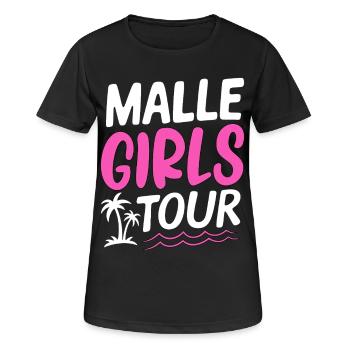 Malle Girls Tour - Women's Breathable T-Shirt - black - Front - AI Model Female 172 light (172cm)
