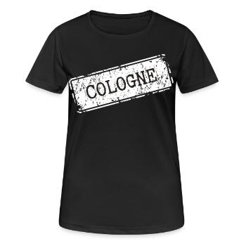 Cologne - T-shirt respirant Femme - noir - Devant - AI Model Female 172 light (172cm)