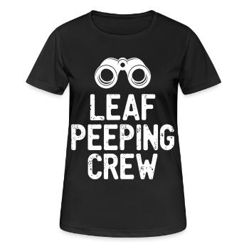 Citation de Leaf Peeping Crew - T-shirt respirant Femme - noir - Devant - AI Model Female 172 light (172cm)