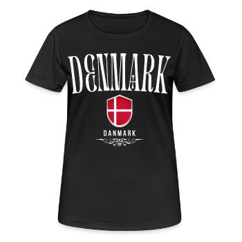 Danish patriot, Danish pride - Women's Breathable T-Shirt - black - Front - AI Model Female 172 light (172cm)