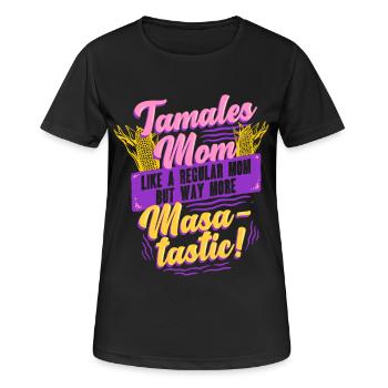 Tamale Masa-tastic Tamales Mom - Frauen T-Shirt atmungsaktiv - Schwarz - Vorne - AI Model Female 172 light (172cm)