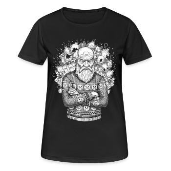 Ugly Christmas Sweater - Women's Breathable T-Shirt - black - Front - AI Model Female 172 light (172cm)
