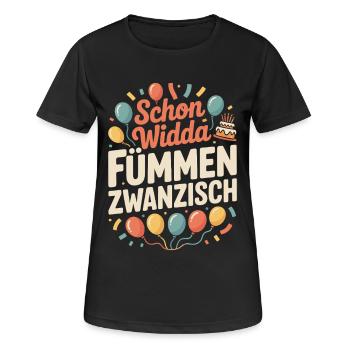 Widda Fümmen Zwanzisch fête déjà ses 50 ans - T-shirt respirant Femme - noir - Devant - AI Model Female 172 light (172cm)