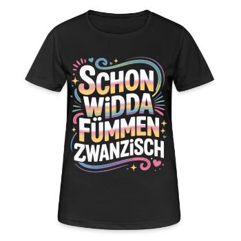 Widda Fümmen Zwanzisch fête déjà ses 50 ans - T-shirt respirant Femme - noir - Devant - AI Model Female 172 light (172cm)