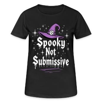 Dicton effrayant et non soumis pour Halloween - T-shirt respirant Femme - noir - Devant - AI Model Female 172 light (172cm)