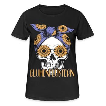 Blumenflüsterin - Garten - Frauen T-Shirt atmungsaktiv - Schwarz - Vorne - AI Model Female 172 light (172cm)