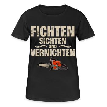 lumberjack - Women's Breathable T-Shirt - black - Front - AI Model Female 172 light (172cm)