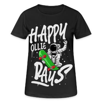 Skateboard Skate Skater - T-shirt respirant Femme - noir - Devant - AI Model Female 172 light (172cm)