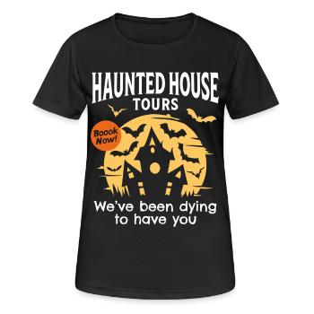 Visites de maisons hantées - T-shirt respirant Femme - noir - Devant - AI Model Female 172 light (172cm)