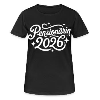Pensioner 2026 - Women's Breathable T-Shirt - black - Front - AI Model Female 172 light (172cm)