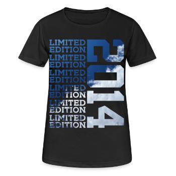 12 JAHRE LIMITED EDITION 2014 12. GEBURTSTAG - Frauen T-Shirt atmungsaktiv - Schwarz - Vorne - AI Model Female 172 light (172cm)