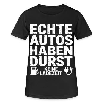 Gasoline Cars - Women's Breathable T-Shirt - black - Front - AI Model Female 172 light (172cm)