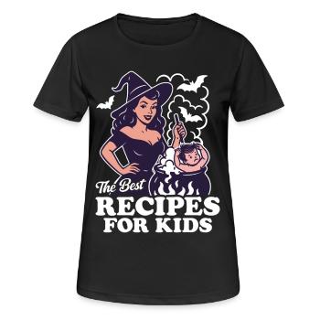 Les meilleures recettes pour les enfants - T-shirt respirant Femme - noir - Devant - AI Model Female 172 light (172cm)