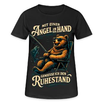 Ruhestand Rente Bär Renter Palmen Geschenk - Frauen T-Shirt atmungsaktiv - Schwarz - Vorne - AI Model Female 172 light (172cm)