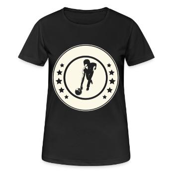 Bowling - T-shirt respirant Femme - noir - Devant - AI Model Female 172 light (172cm)