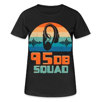 Deaf Deaf Hearing Impairment 95DB Squad - Women's Breathable T-Shirt - black - Front - AI Model Female 172 light (172cm)