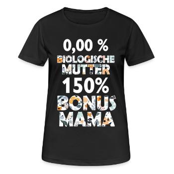 Mama Bonus Mama Mutter Mami Muttertag Geschenk - Frauen T-Shirt atmungsaktiv - Schwarz - Vorne - AI Model Female 172 light (172cm)