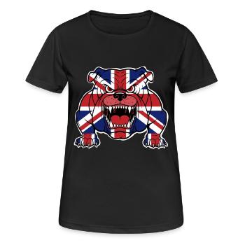 Bouledogue britannique - T-shirt respirant Femme - noir - Devant - AI Model Female 172 light (172cm)