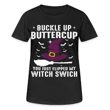 Witch Switch Halloween - Women's Breathable T-Shirt - black - Front - AI Model Female 172 light (172cm)
