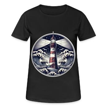 phare - T-shirt respirant Femme - noir - Devant - AI Model Female 172 light (172cm)