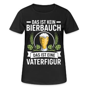 Bald Papa DAS IST KEIN BIERBAUCH DAS IST EINE - Frauen T-Shirt atmungsaktiv - Schwarz - Vorne - AI Model Female 172 light (172cm)