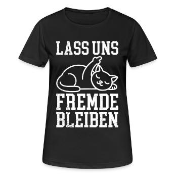 Majorque LET’S STAY STRANGERS Fun - T-shirt respirant Femme - noir - Devant - AI Model Female 172 light (172cm)