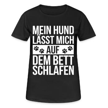 Chien Propriétaire de chien Propriétaire de chien Amoureux des chiens - T-shirt respirant Femme - noir - Devant - AI Model Female 172 light (172cm)