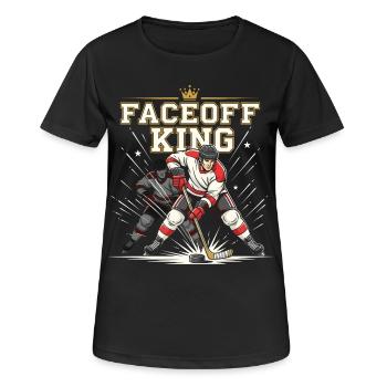 Humor Engagement Spieler Hockey Center - Frauen T-Shirt atmungsaktiv - Schwarz - Vorne - AI Model Female 172 light (172cm)