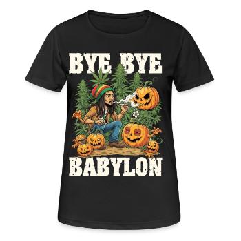Halloween Weed - Women's Breathable T-Shirt - black - Front - AI Model Female 172 light (172cm)