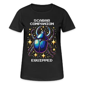 Scarabée équipé pour animaux de compagnie | Égypte - T-shirt respirant Femme - noir - Devant - AI Model Female 172 light (172cm)