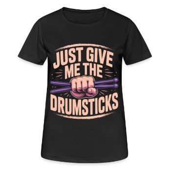 Cardio Drummer Cardio Drumming - T-shirt respirant Femme - noir - Devant - AI Model Female 172 light (172cm)