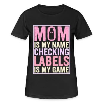 Laktoseintoleranz Laktoseintolerant Mutter - Frauen T-Shirt atmungsaktiv - Schwarz - Vorne - AI Model Female 172 light (172cm)