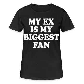 Mon ex est mon plus grand fan - T-shirt respirant Femme - noir - Devant - AI Model Female 172 light (172cm)